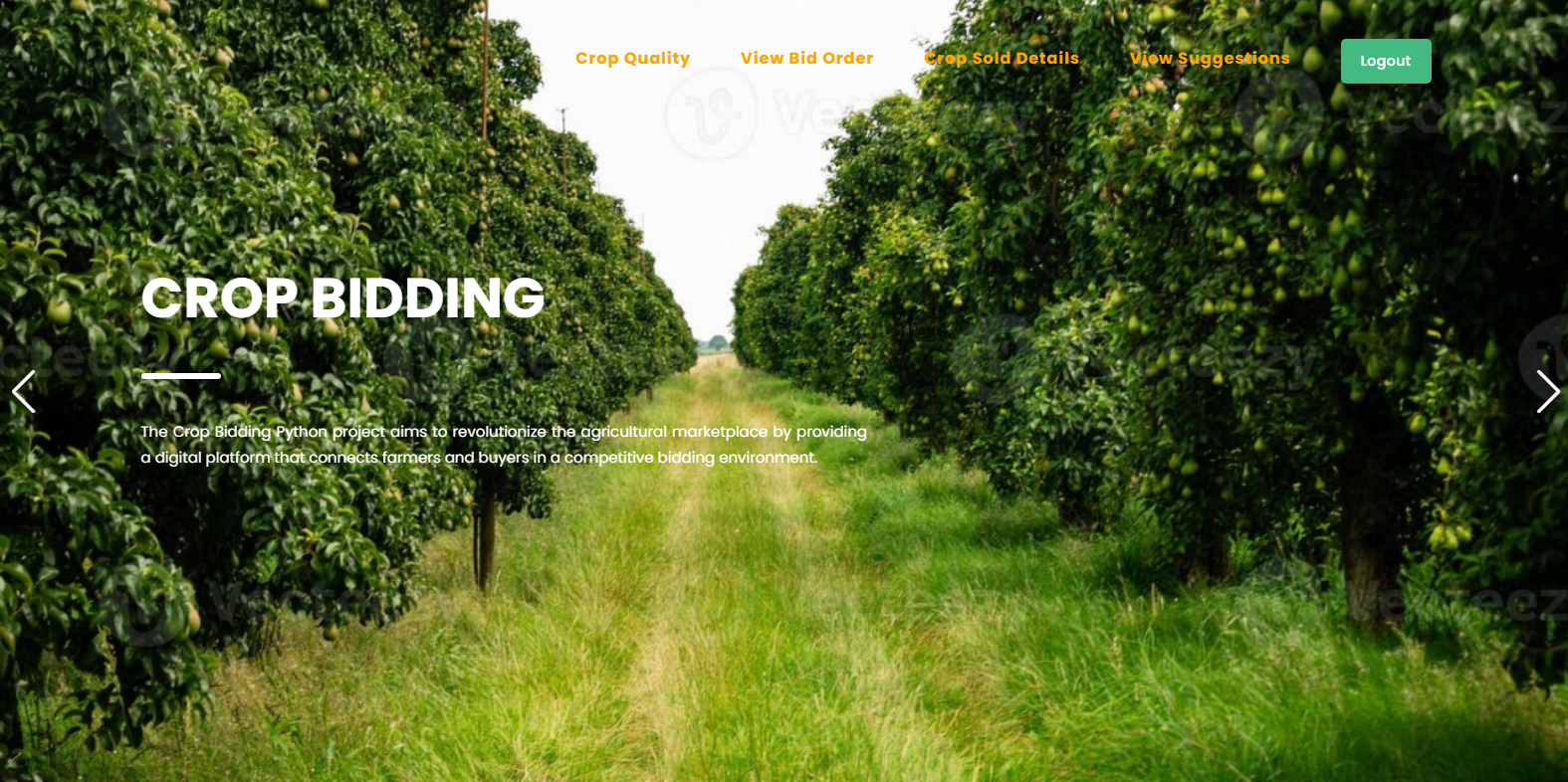 E-Bidding Website for Agricultural Crops
